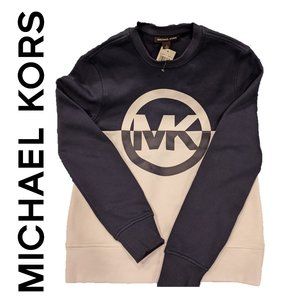 🆕🔥🍂 Michael Kors Men's Crewneck Sweater, S, Blue/White